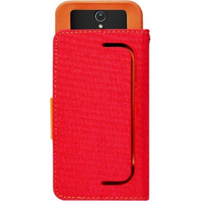 Чехол книжка Goospery Universal Canvas Diary 4.5" Red-2