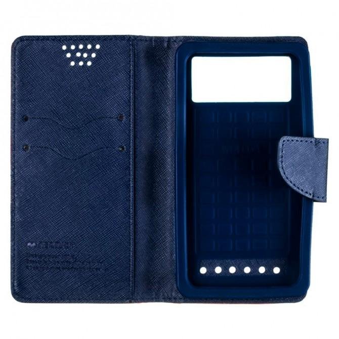 Чохол книжка Goospery Universal Mercury 4.3" Red (S+)-3