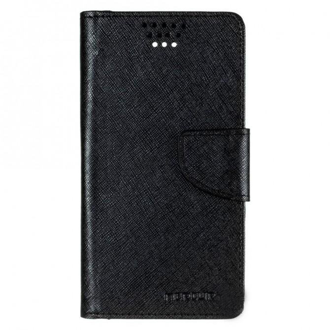 Чехол книжка Goospery Universal Mercury 4.5" Black (M)-1