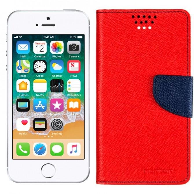 Чехол книжка Goospery Universal Mercury 4.7" Red (L)