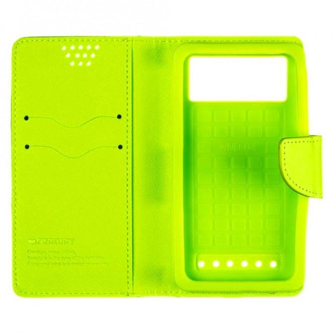 Чехол книжка Goospery Universal Mercury 5.0" Blue (XL)-3