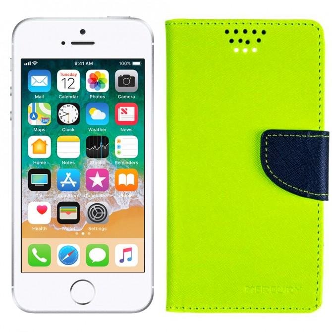 Чехол книжка Goospery Universal Mercury 5.2" Green (XXL)