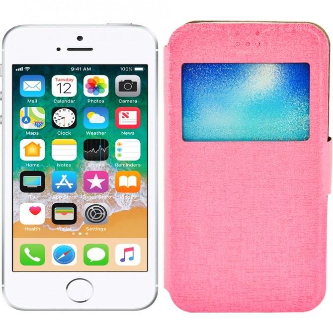 Чохол книжка Universal Mobiking Spring 5,0" Рожевий