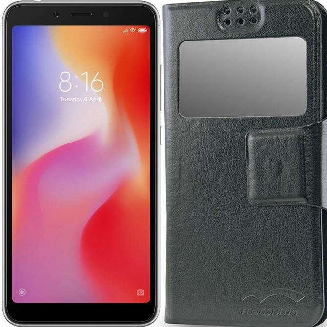 Чехол книжка Universal Mobiking Spring 5,5" Чёрный