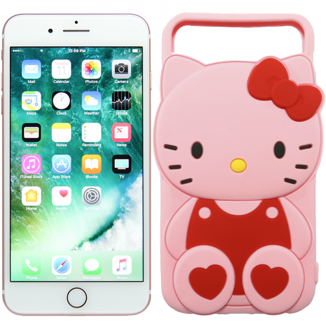 Чехол Universal Disney для iPhone 4.7" Hello Kitty Pink