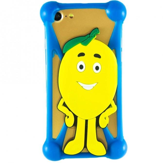 Чехол Universal Soft Touch Cover Lemon Blue-1
