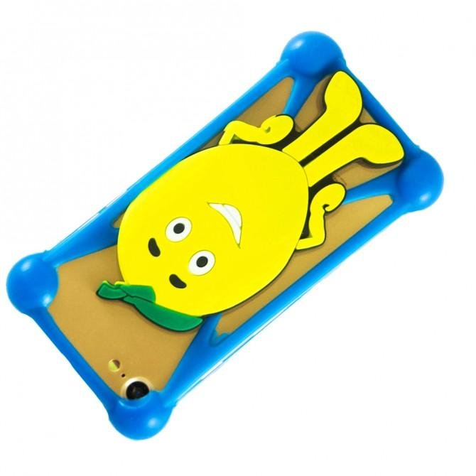Чехол Universal Soft Touch Cover Lemon Blue-2