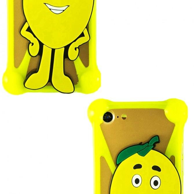 Чохол Universal Soft Touch Cover Lemon Жовтий-3