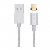 Кабель Hoco U16 MicroUSB Серебряный Кабель Hoco U16 MicroUSB Серебряный