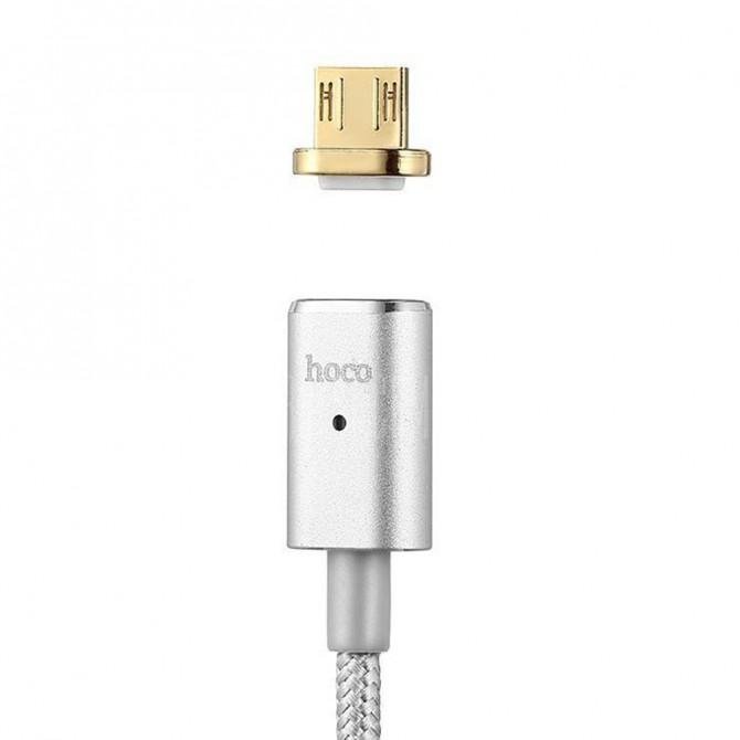 Кабель Hoco U16 MicroUSB Сріблястий-2