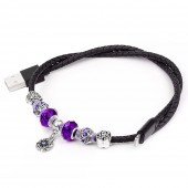 Кабель Hoco U7 Pandora Lightning charging Чорний 0.5 m Кабель Hoco U7 Pandora Lightning charging Чорний 0.5 m