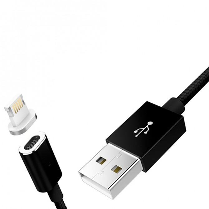 Магнитный кабель Lightning Чёрный-1