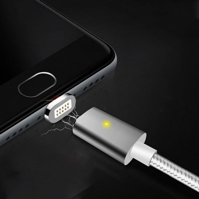 Магнитный кабель Micro Серебро-2