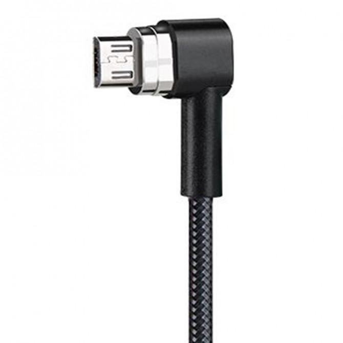 Магнітний кабель Micro+Lightning Чорний-2