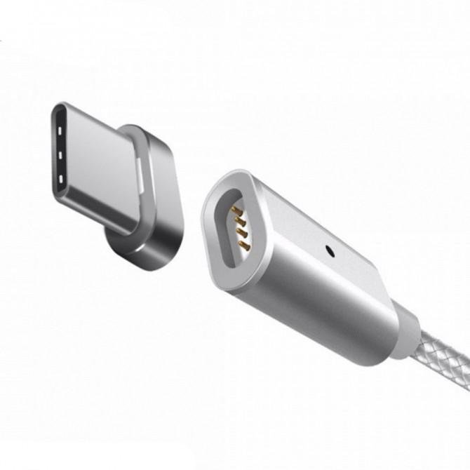 Магнітний кабель Type-C Срібло-2