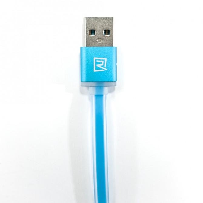 Кабель Remax Aurora 2in1 iPhone 5/MicroUSB Синий-3