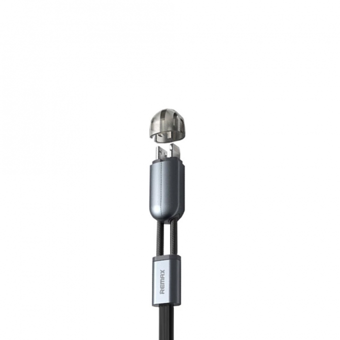 Кабель Remax Binary RC-025t 2in1 iPhone 6/microUSB Чорний 1m (5-094)-2