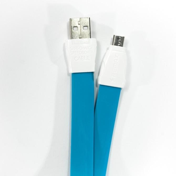Кабель Remax Full Speed 2 microUSB Синий 1m (5-052)-1