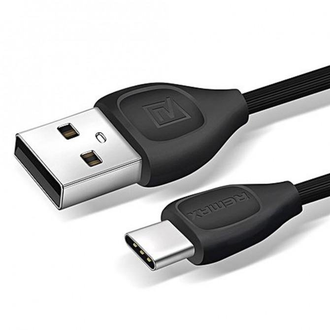 Кабель Remax Lesu RC-050a Type-C Чёрный 1m-1