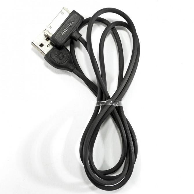 Кабель Remax Lesu RC-050i iPhone 4 Чёрный 1m