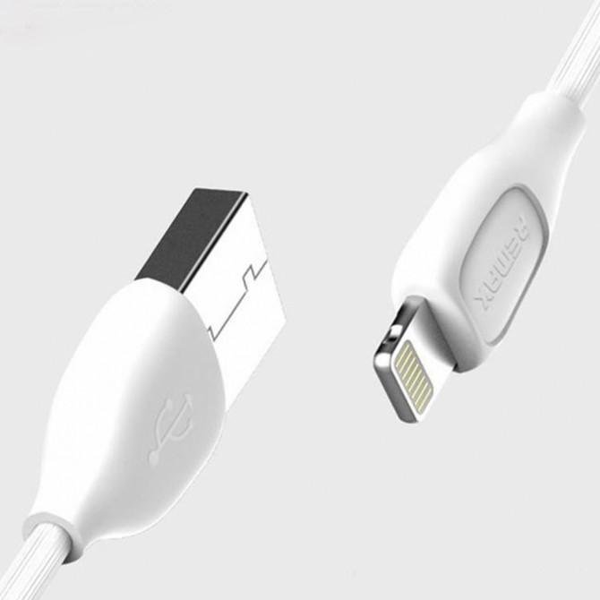 Кабель Remax Lesu RC-050i iPhone 5/6 Білий 1m-2