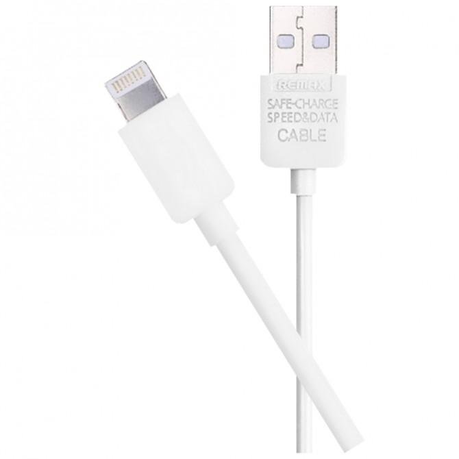 Кабель Remax Light Speed RC-006i iPhone 5 Білий 1m (5-025)-1