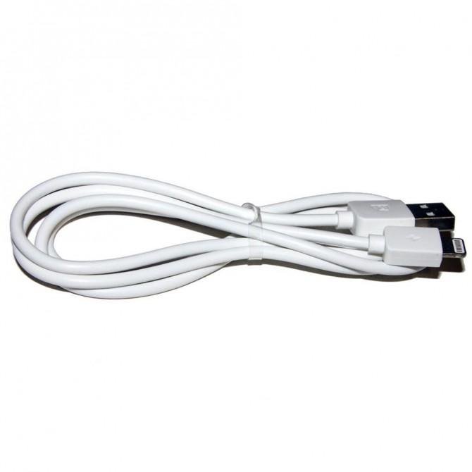 Кабель Remax Light Speed RC-006i iPhone 5 Білий 1m (5-025)-2