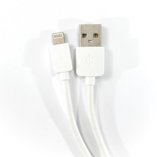 Кабель Remax Light Speed RC-006i iPhone 5/6 Белый 2m (5-047)-1