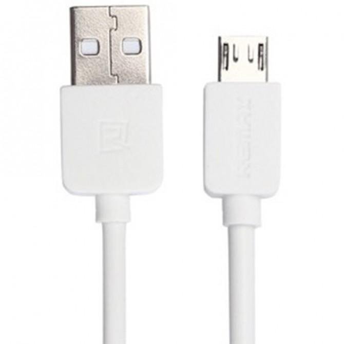 Кабель Remax Light Speed RC-006m microUSB Білий 1m (5-027)