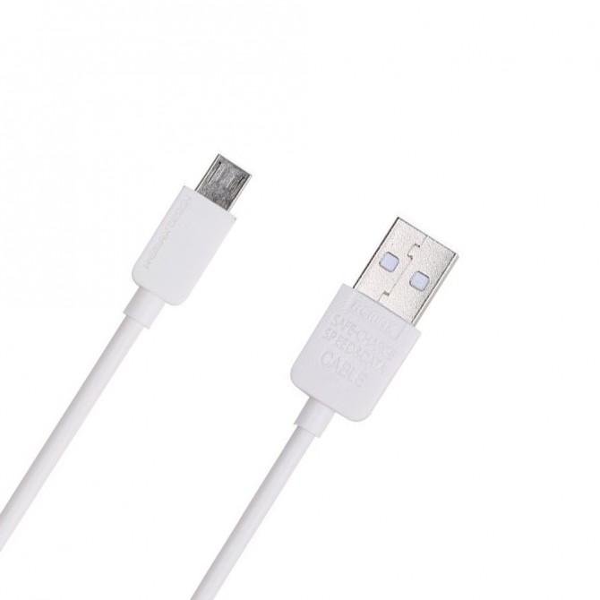 Кабель Remax Light Speed RC-006m microUSB Білий 1m (5-027)-1