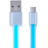 Кабель Remax Quick Charge RE-005m microUSB Metal Синий 1m (плоский) (5-017) Кабель Remax Quick Charge RE-005m microUSB Metal Синий 1m (плоский) (5-017)