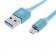 Кабель Remax Quick Charge RE-005m microUSB Metal Синий 1m (плоский) (5-017)