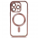 Силіконовий чохол SHINING with MagSafe для iPhone 16 Pro Max Рожево Золотий