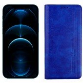 Чохол книжка Leather Gelius для iPhone 12 Pro Max Blue Чохол книжка Leather Gelius для iPhone 12 Pro Max Blue