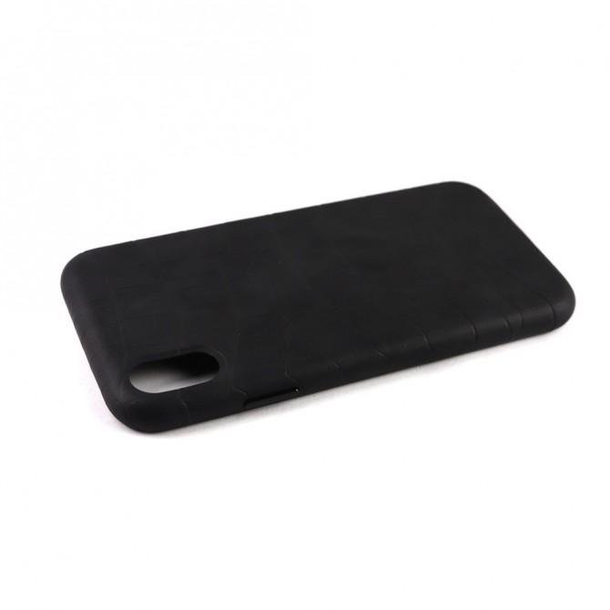 Чохол Leather Croc Case для Apple Iphone Xr Black-3