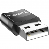 Адаптер Hoco UA17 USB male -> Type-C female Black Адаптер Hoco UA17 USB male -> Type-C female Black