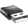 Адаптер Hoco UA17 USB male -> Type-C female Black
