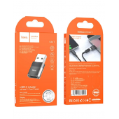 Адаптер Hoco UA17 USB male -> Type-C female Black Адаптер Hoco UA17 USB male -> Type-C female Black