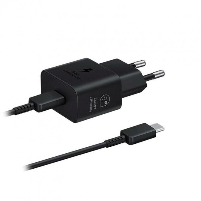 Сетевое зарядное устройство Quality Samsung 25W + cable Type-C Black
