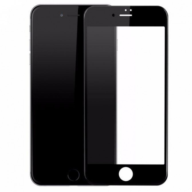 Защитное стекло для APPLE iPhone 6 (0.3 мм, 4D/5D матовое чёрное)