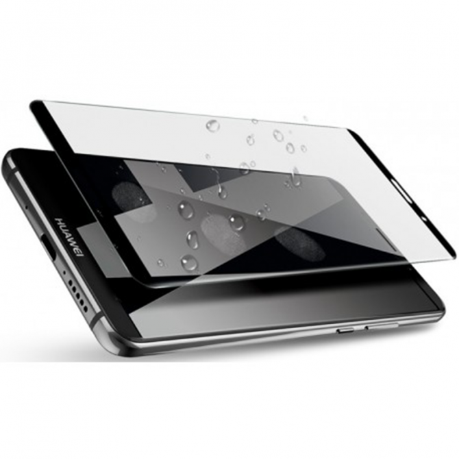 Захисне скло для HUAWEI Mate 10 Pro (0.3 мм, 5D чорне)-2