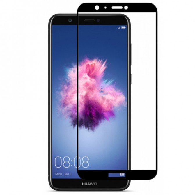 Защитное стекло для HUAWEI P Smart Full Glue (0.3 мм, 2.5D, чёрное)-1