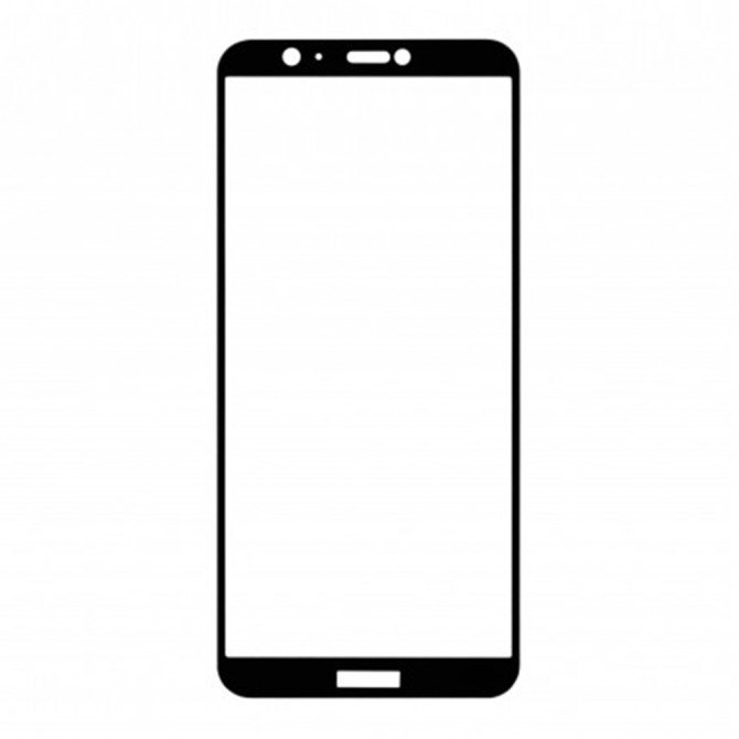 Защитное стекло для HUAWEI P Smart Full Glue (0.3 мм, 2.5D, чёрное)-2