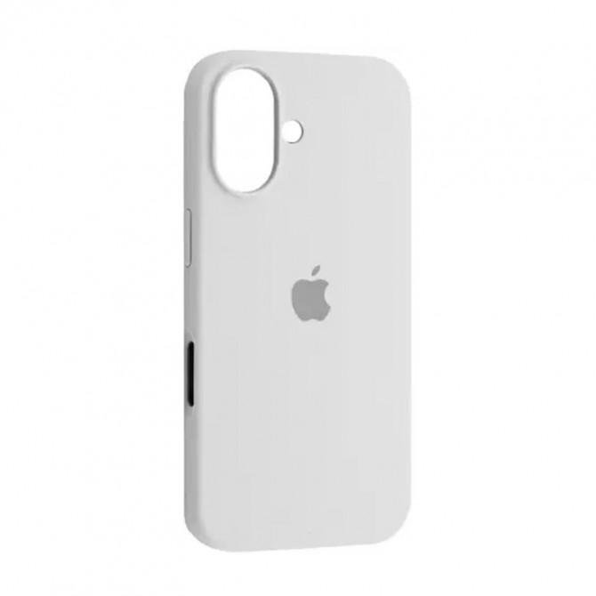 Силиконовый чехол для iPhone 16 Plus White FULL