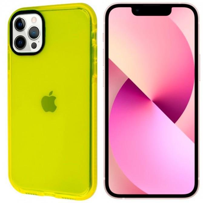 Чохол силіконовий Clear Neon для Apple iPhone 13 Pro Світло Жовтий-1