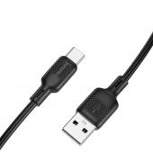 Кабель USB Borofone BX113 Lenny Type-C 3A Black 2m Кабель USB Borofone BX113 Lenny Type-C 3A Black 2m