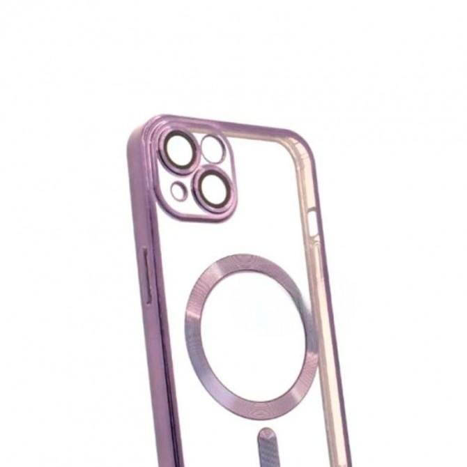 Силіконовий чохол SHINING with MagSafe для iPhone 13 Лавандовий-1
