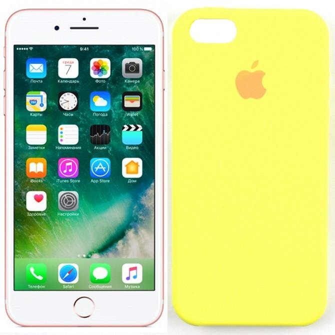 Чехол силиконовый для iPhone 6/6s Лимонный