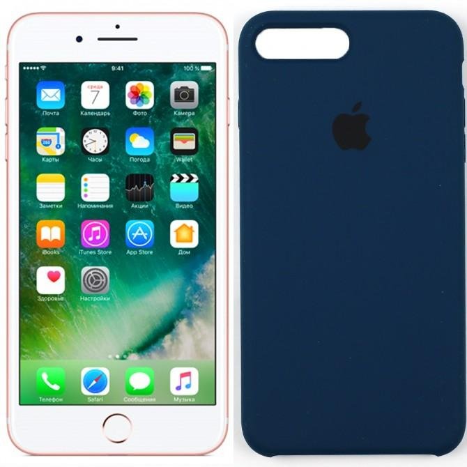Чехол силиконовый для iPhone 7/8 Plus Индиго