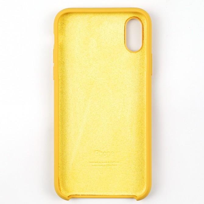 Чехол силиконовый для iPhone X/Xs Светло Коричневый-2